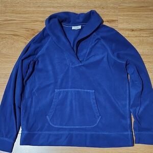 L.L. Bean Navy Fleece Pullover